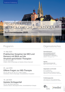 Neurologisches Kolloquium Regensburg Programm Sommersemester 2025 (medbo)