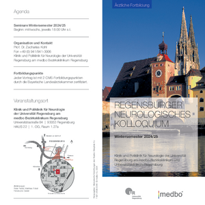 Flyer Neurologisches Kolloquium Regensburg WiSe 24/25