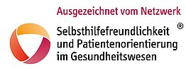 Logo Zertifikat Netzwerk Selbsthilfefreundlichkeit und Patientenorientierung im Gesundheitswesen